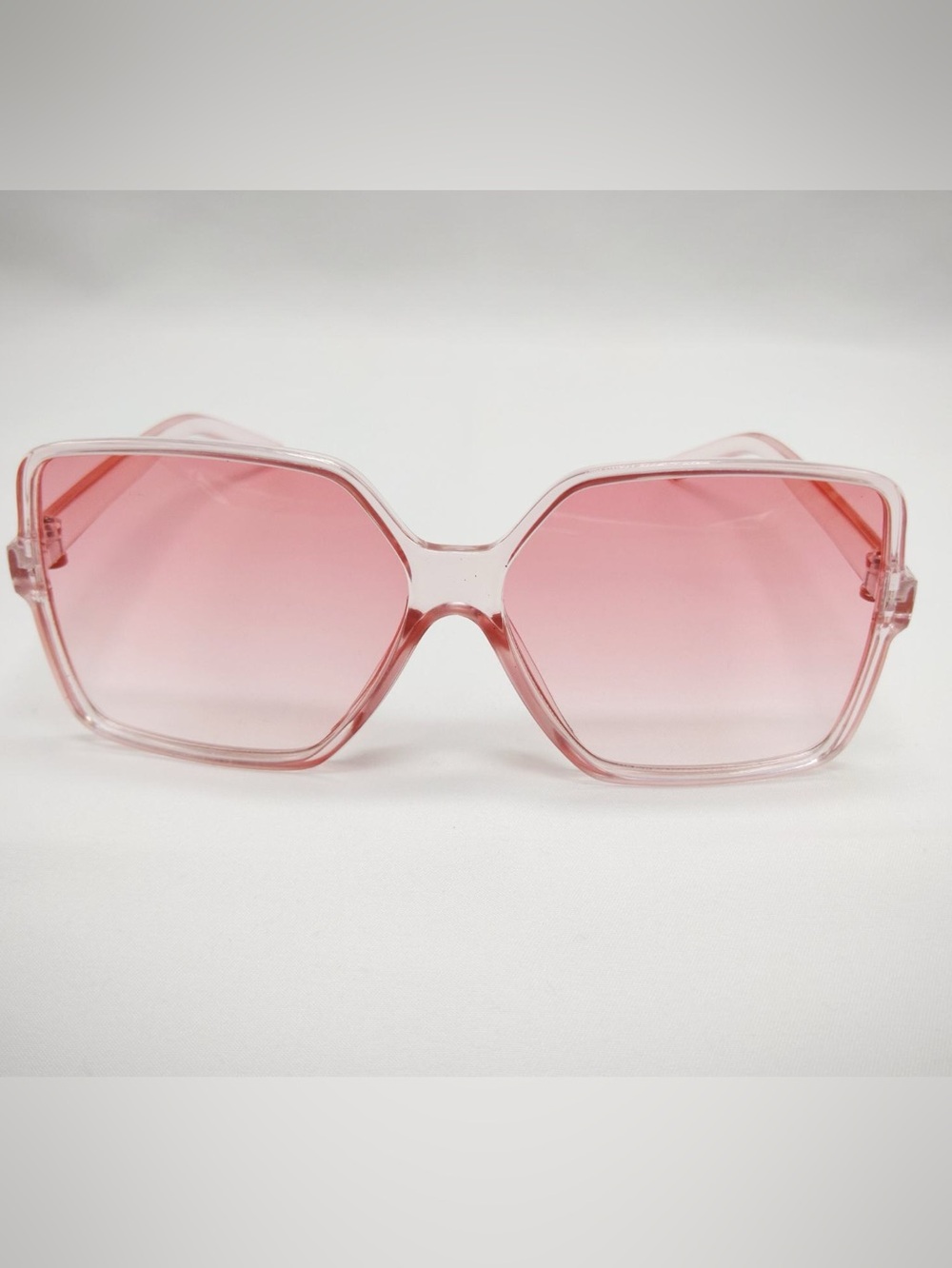 Pink Oversized Hexagon Sunglasses - Women Accessories